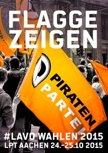 PIRATEN - LPT152 - AACHEN - FLAGGE ZEIGEN - be-him CC BY NC ND